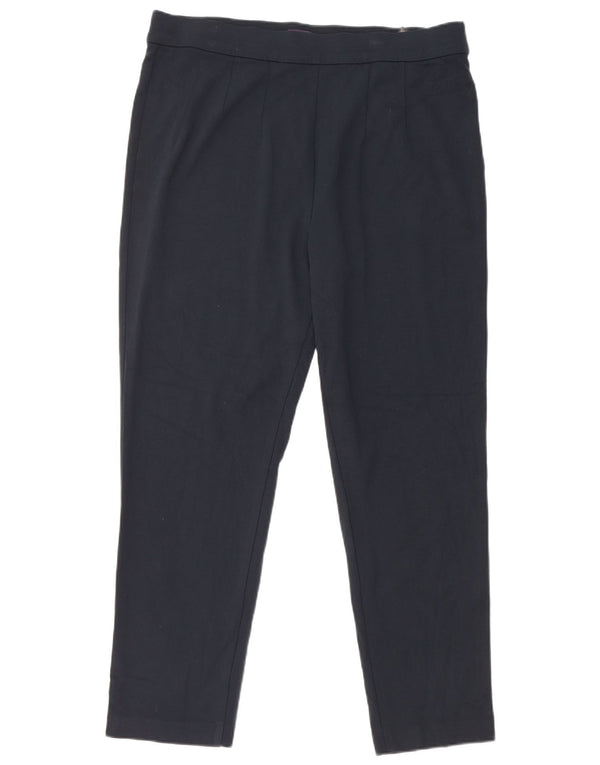 Pantaloni casual conici pentru femei Marks & Spencer UK 18 XL W36 L28 bleumarin