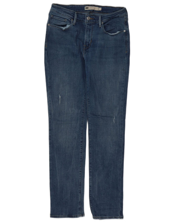 Blugi skinny distressed pentru femei Levi's US 8 Medium W29 L32 Bumbac albastru