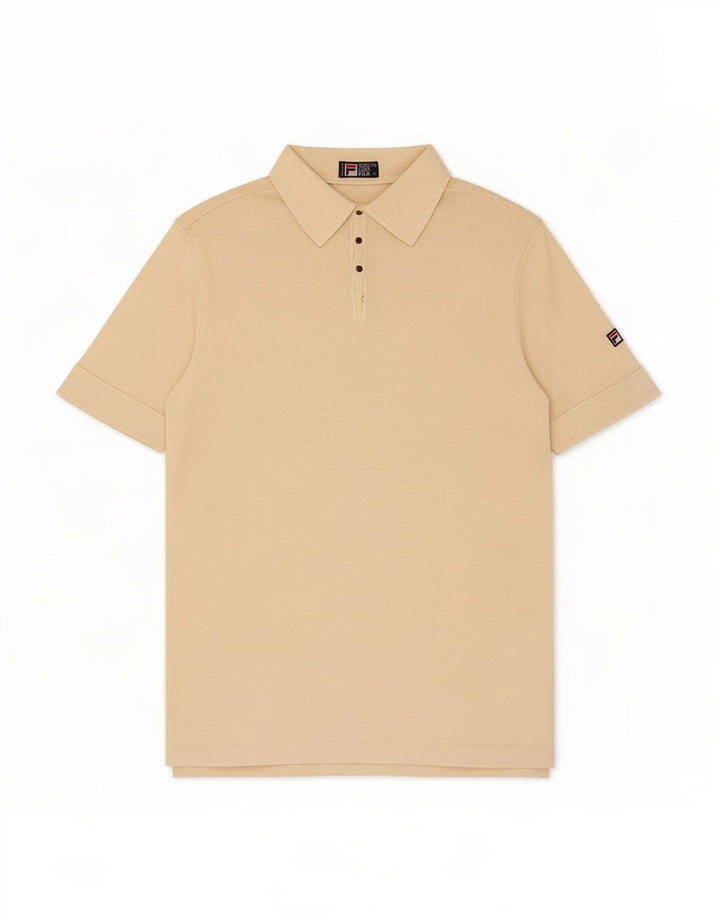 Tricou Polo Fila Bărbați Mic Bej Bumbac