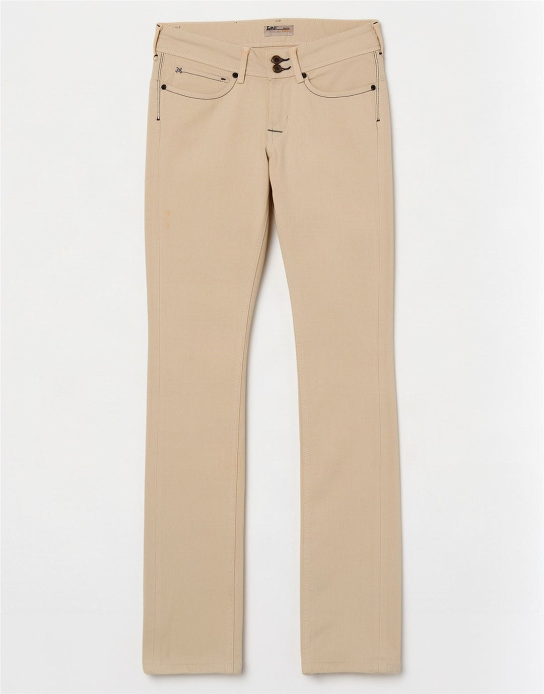 Blugi Lee pentru femei Amy Slim W27 L33 bumbac alb