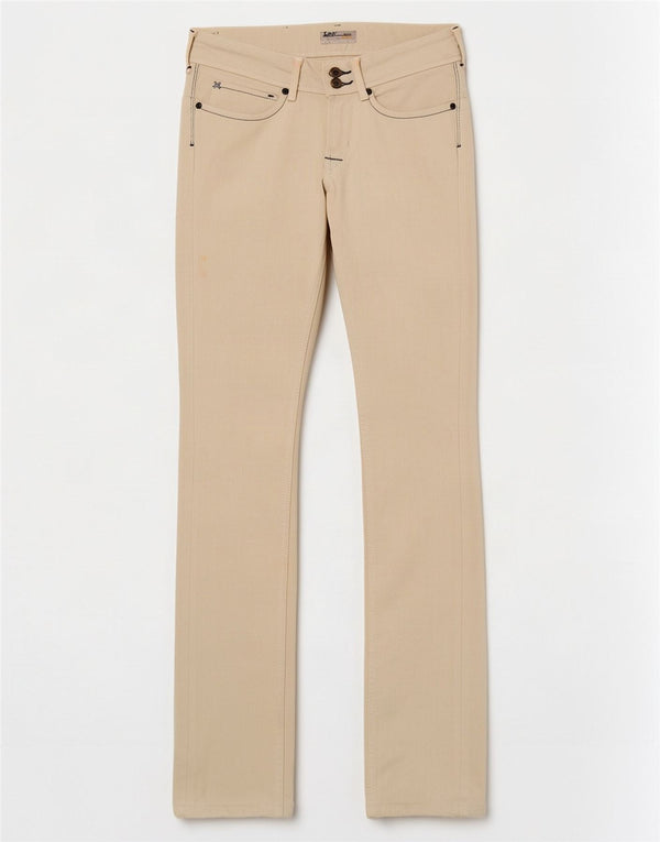 Blugi Lee pentru femei Amy Slim W27 L33 bumbac alb