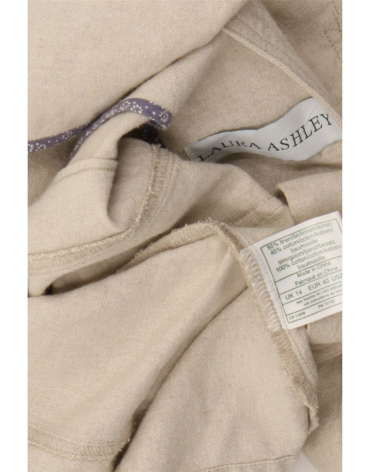 Jachetă blazer pentru femei Laura Ashley, cu 3 nasturi, UK 14, mare, bej, in