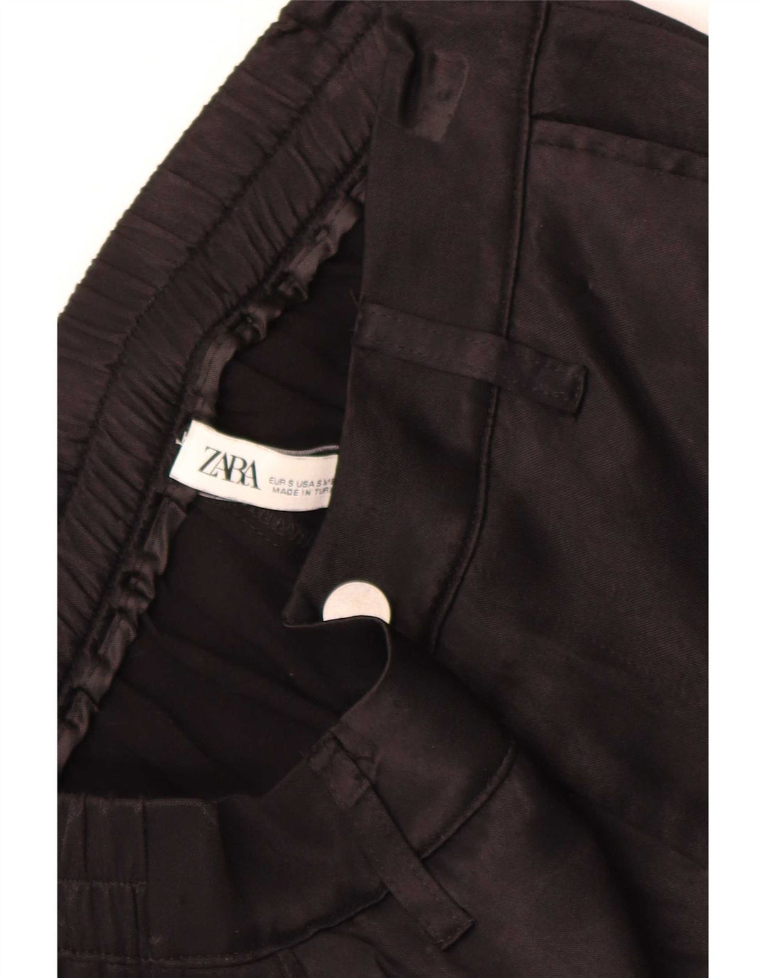 Pantaloni cargo pentru femei Zara Joggeri Mici L26 L28 Negri