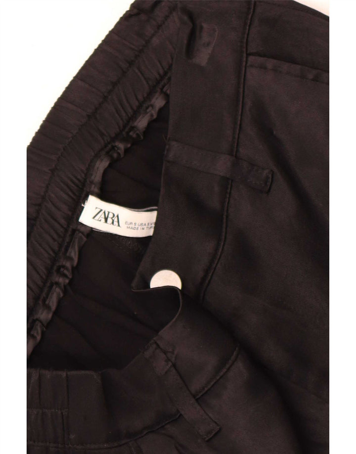 Pantaloni cargo pentru femei Zara Joggeri Mici L26 L28 Negri