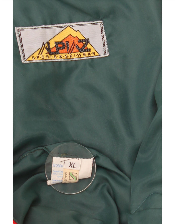 Jachetă de schi vintage pentru bărbați UK 42 XL poliester roșu
