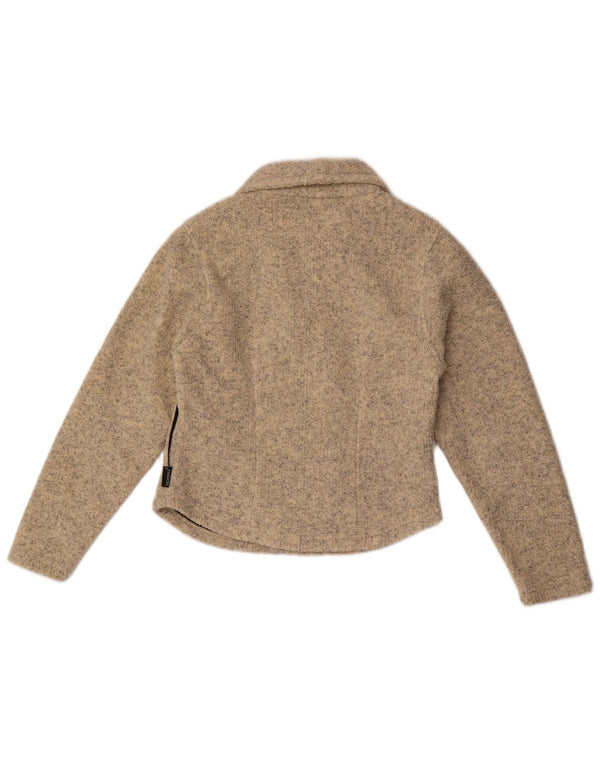 Pulover cardigan pentru femei Jack Wolfskin UK 10 Mic Bej Poliester cu pături