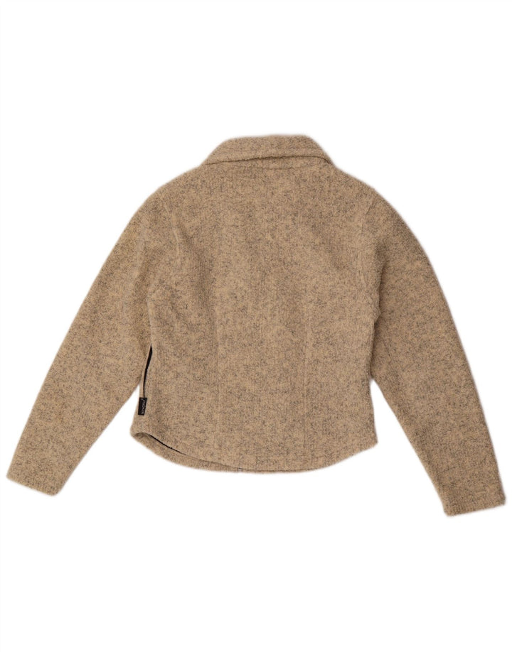 Pulover cardigan pentru femei Jack Wolfskin UK 10 Mic Bej Poliester cu pături