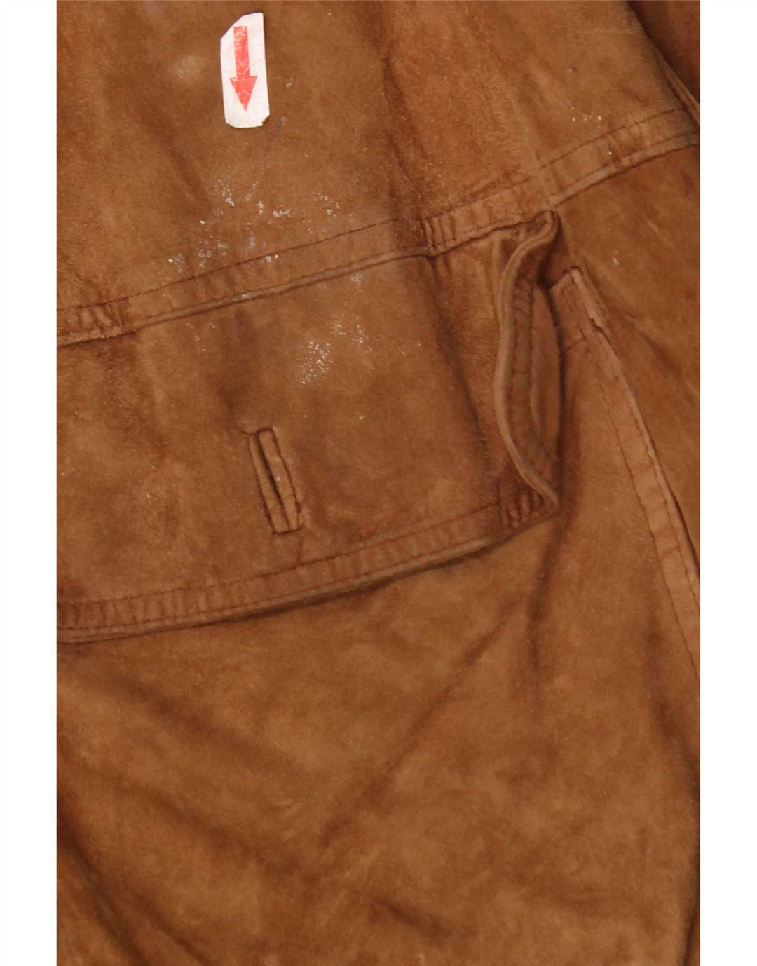 Bomber vintage pentru bărbați din piele intoarsa UK 42 XL din piele maro