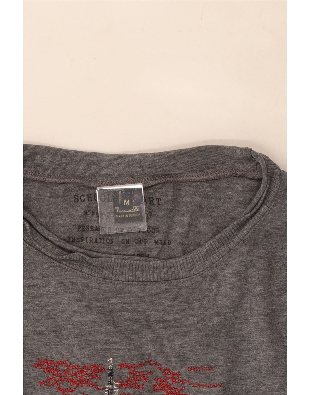 Napapijri Tricou grafic pentru bărbați cu mânecă lungă, gri mediu