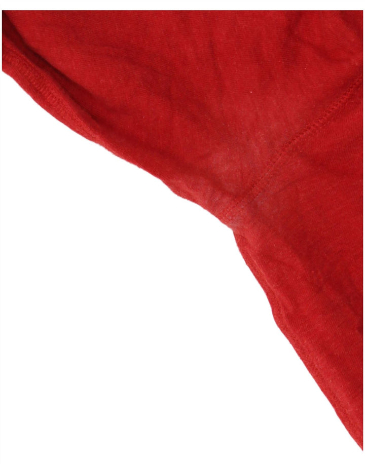 J. CREW Top pentru bărbați cu mânecă lungă, mare, roșu, bumbac