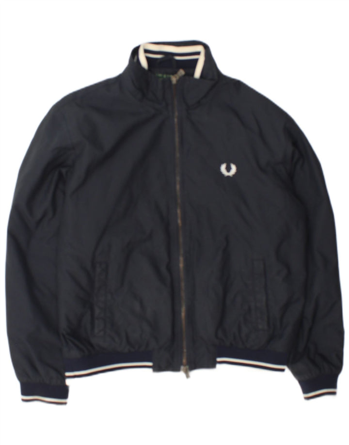 Jachetă bomber pentru băieți Fred Perry 11-12 ani, nailon gri