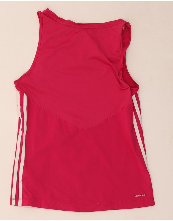 Vest Top Climacool pentru femei Adidas UK 12/14 Medium Pink Poliamidă