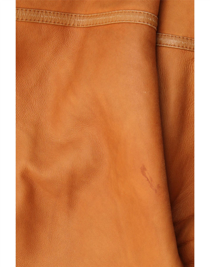 Jachetă vintage pentru bărbați din shearling UK 36, maro, din shearling