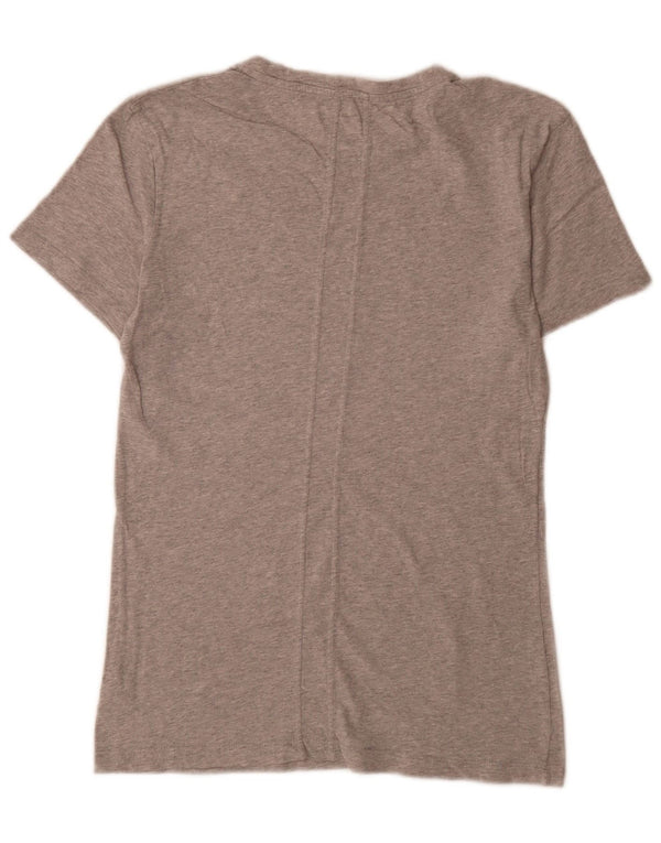 Calvin Klein Jeans Womens Graphic T-Shirt Top UK 14 Medium Grey Flecked