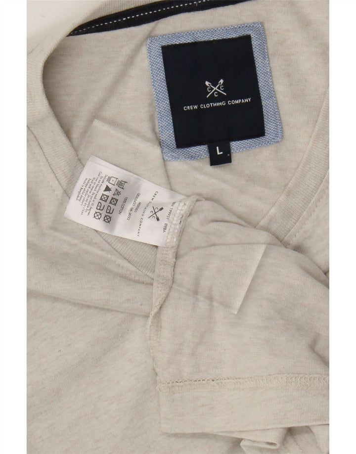 CREW CLOTHING Tricou pentru bărbați Top mare alb cu pete