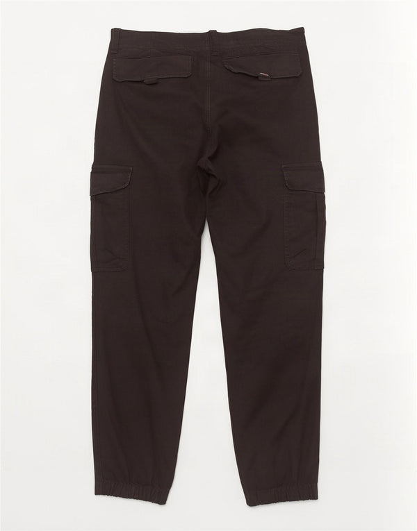 Pantaloni cargo Tommy Hilfiger pentru bărbați, W32 L30, bumbac negru