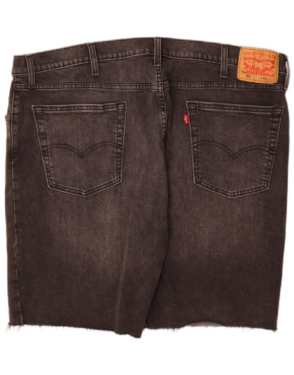 Pantaloni scurți Levi's 405 Denim W42 2XL bumbac gri