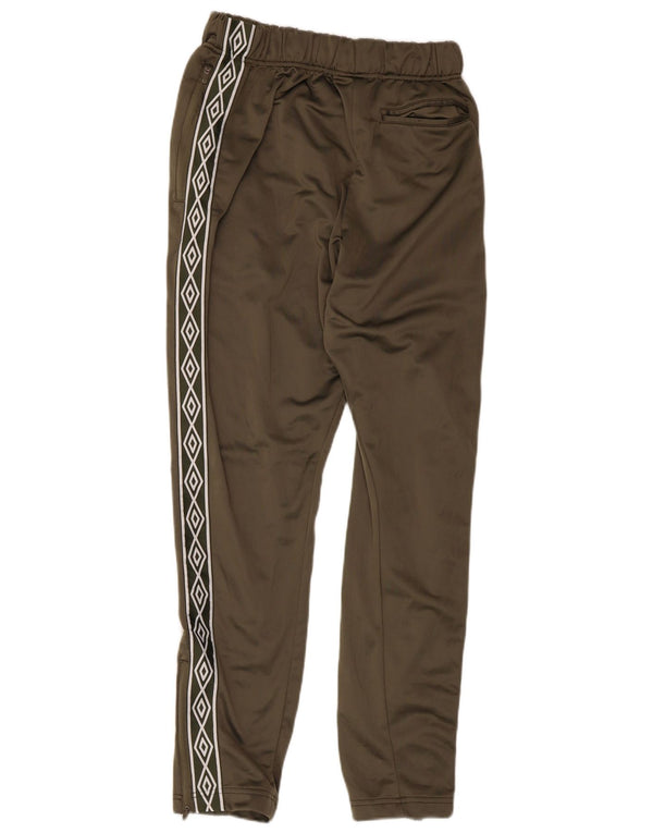 Umbro Mens Graphic Tracksuit Trousers Joggers Large Khaki Colourblock