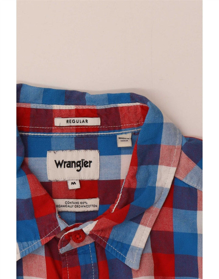 Cămașă Wrangler pentru bărbați, cu tăiere obișnuită, din bumbac cu carouri medii, multicolore