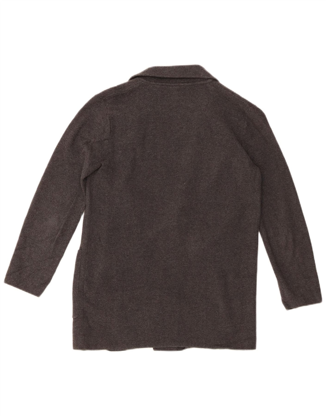 J. CREW Pulover cardigan deschis supradimensionat pentru femei UK 6 XS bumbac gri