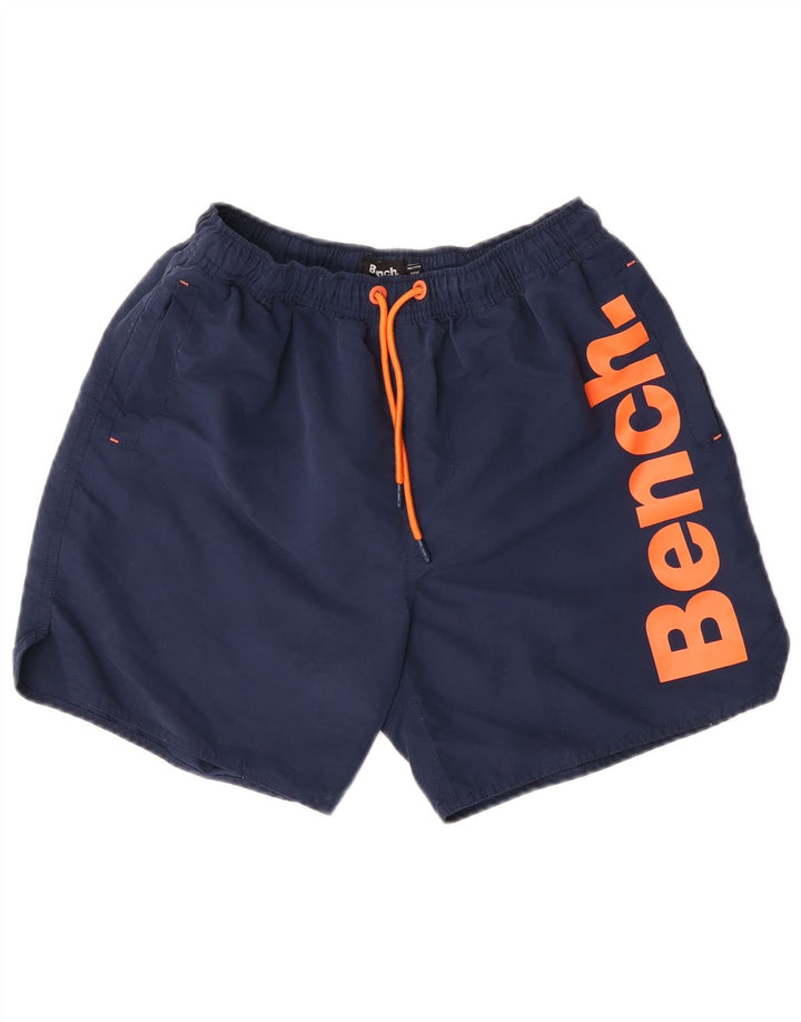 Pantaloni scurți de înot grafic pentru bărbați Bench, poliester mediu albastru