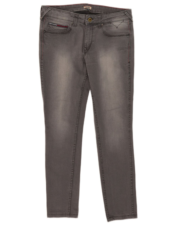 Blugi skinny pentru femei Tommy Hilfiger W33 L29 bumbac gri