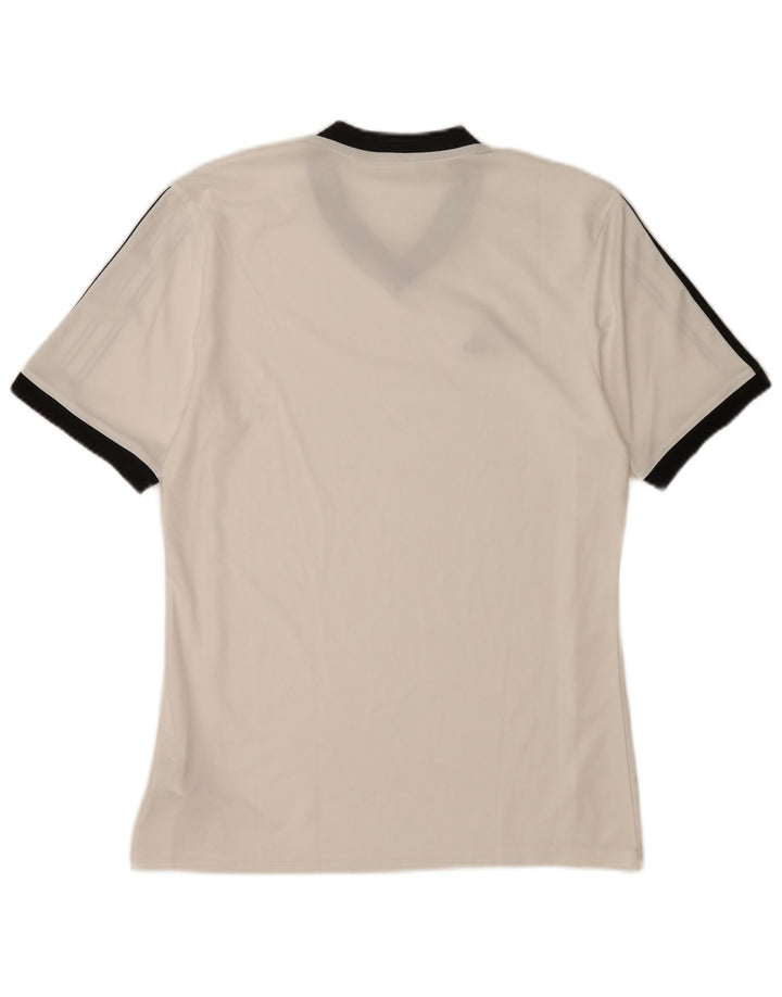 Tricou Adidas Climalite pentru bărbați Top mic poliester alb