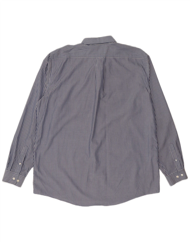Cămașă pentru bărbați Eddie Bauer XL, bumbac cu dungi albastre