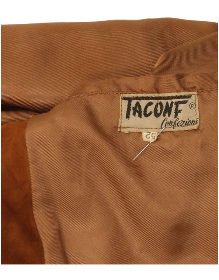 Bomber Vintage pentru bărbați din piele intoarsa IT 52 XL maro