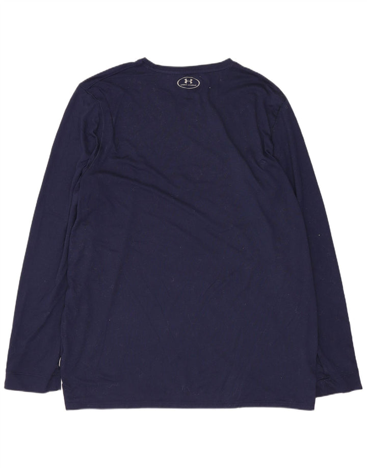 UNDER ARMOUR Top pentru bărbați cu mânecă lungă, mare, albastru, poliester
