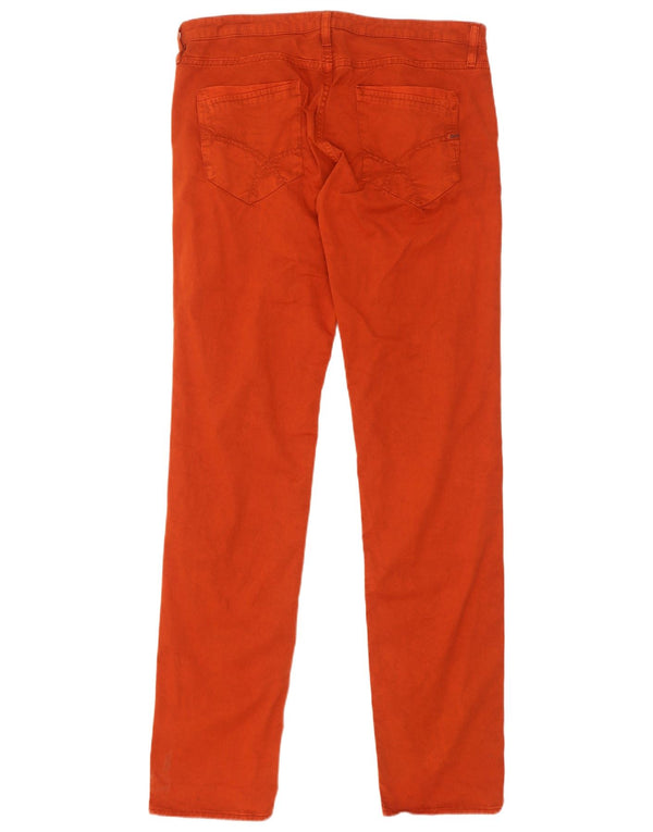 Gas Men Mitch Pantaloni drepti casual L33 L34 bumbac portocaliu
