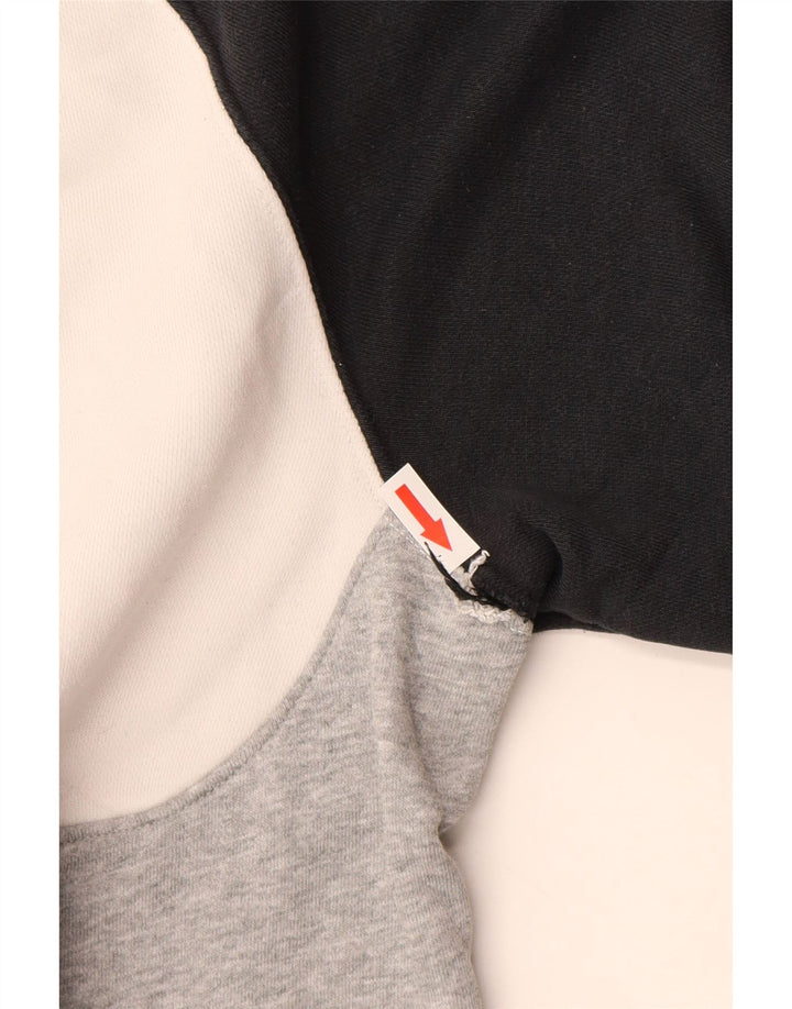 Pulover Nike pentru bărbați cu grafică, bumbac color bloc, gri mediu