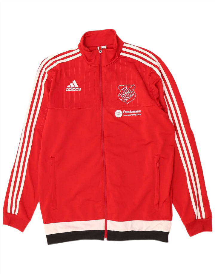 Jachetă de trening pentru bărbați Adidas Graphic Regular Fit, roșu mediu, color block
