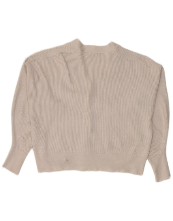 Pulover cardigan pentru femei Zara UK 14 Medium White