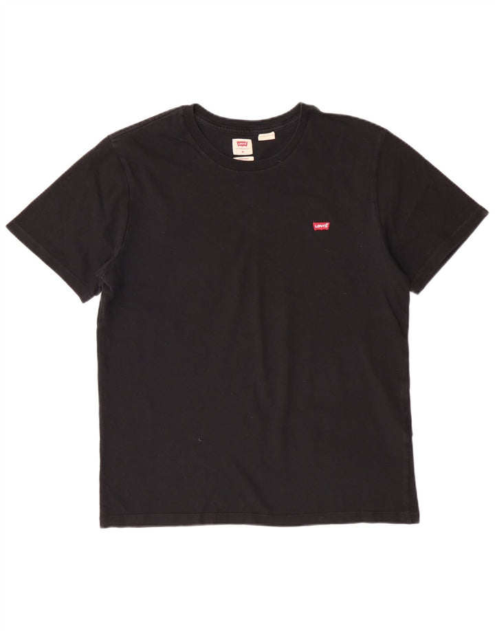 Tricou Levi's Standard Fit pentru bărbați Top mediu din bumbac negru