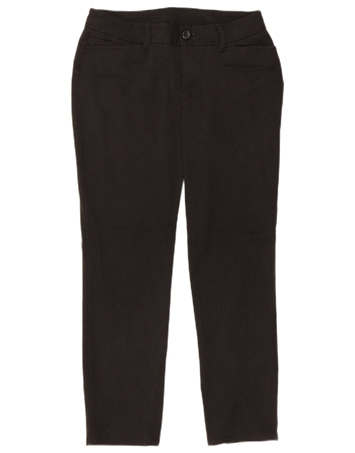 EDDIE BAUER Pantaloni casual subțiri pentru femei US 4 Small W28 L27 Poliester negru