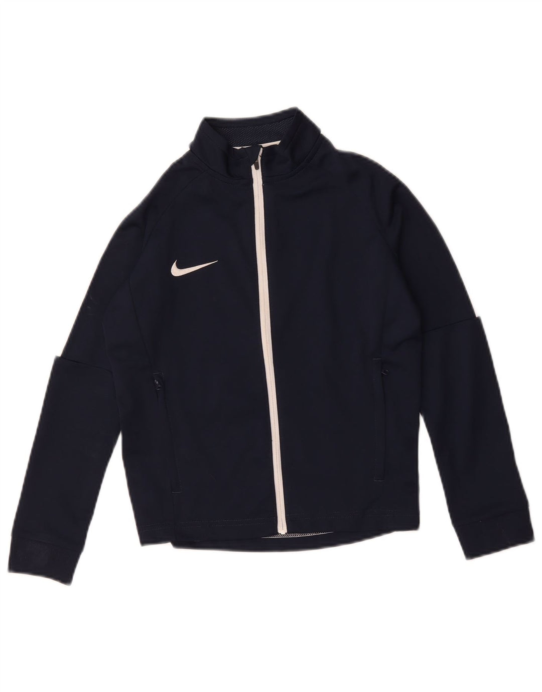 Jachetă de top pentru trening Nike Dri Fit pentru băieți 8-9 ani Mic, bleumarin
