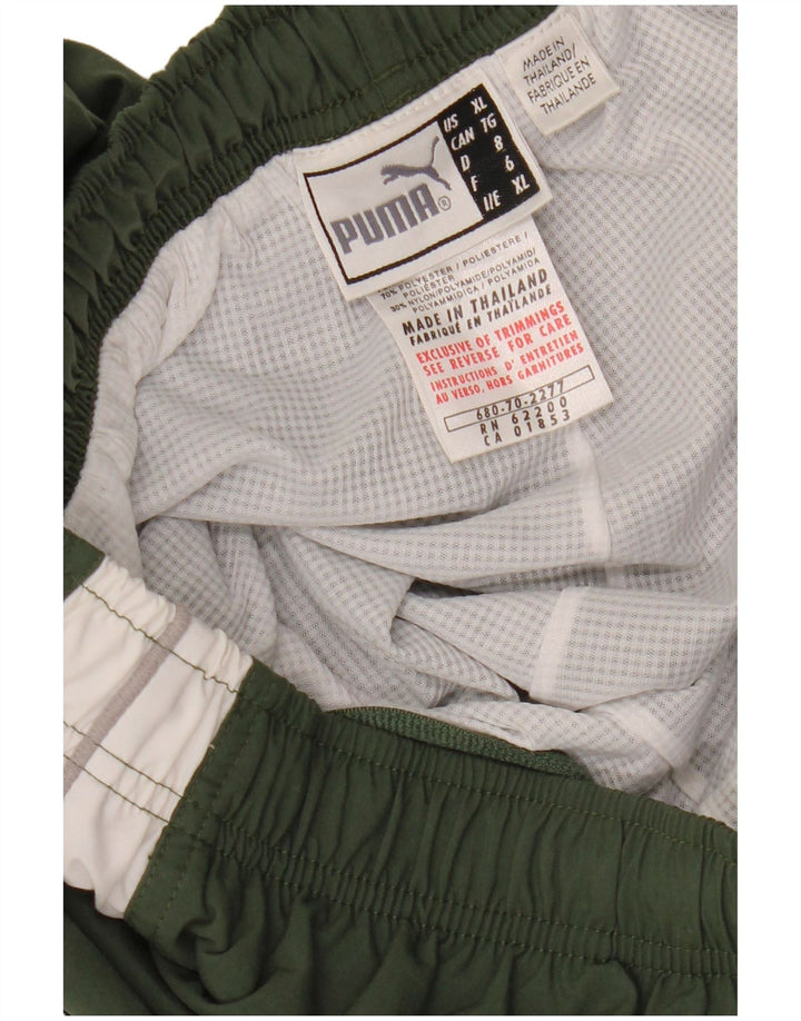 Pantaloni de trening PUMA pentru bărbați Pantaloni de jogging XL Kaki Nailon color bloc