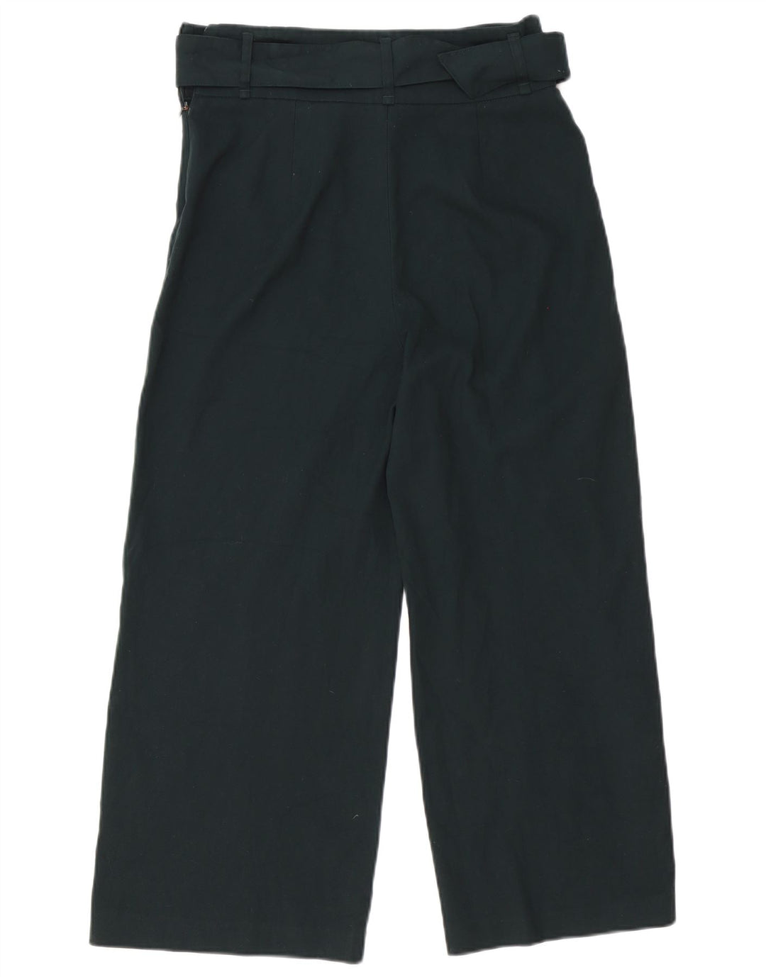Pantaloni tăiați pentru femei Zara cu picioare largi Mediu L30 L25 Poliester verde