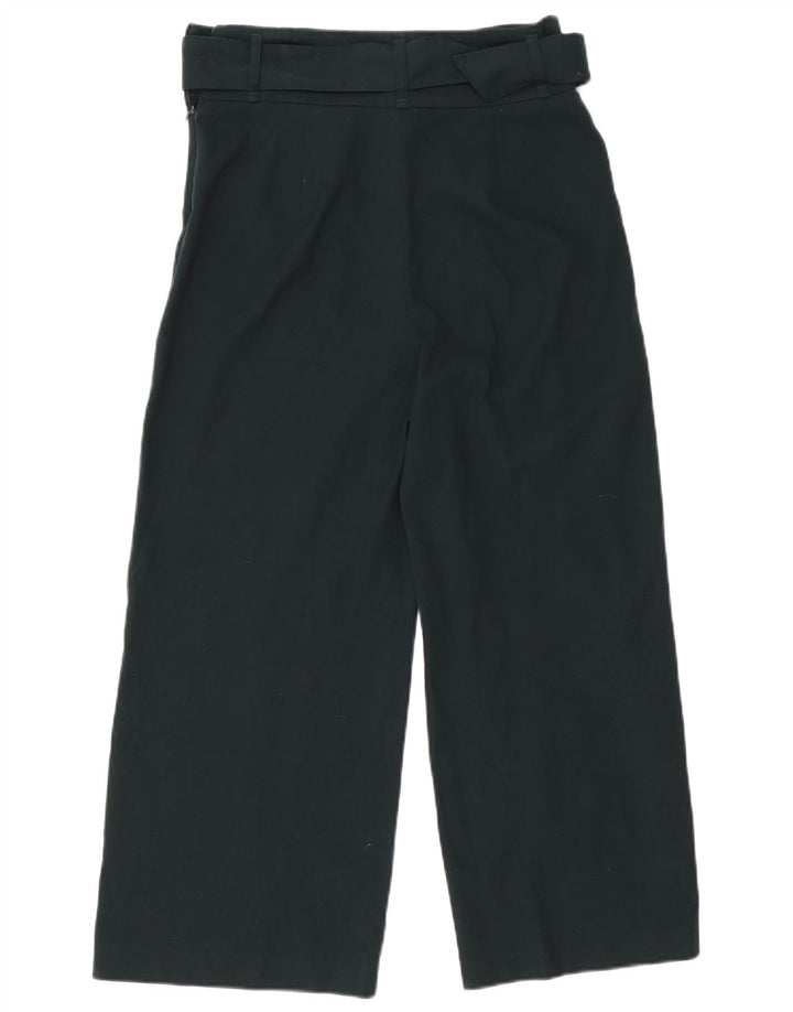 Pantaloni tăiați pentru femei Zara cu picioare largi Mediu L30 L25 Poliester verde