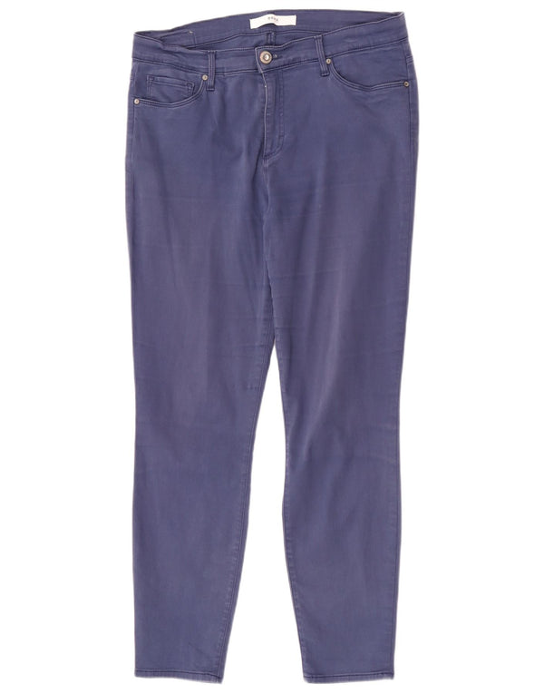 Brax Pantaloni skinny casual pentru femei UK 14 Medium W31 L27 Blue Bumbac