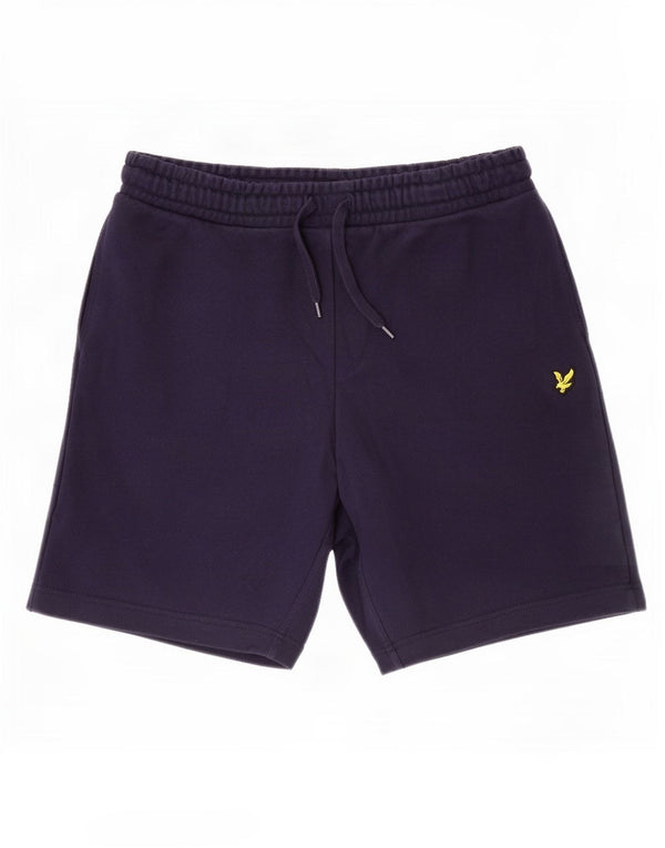 Lyle & Scott Mens Sport Shorts Medium Navy Blue Cotton