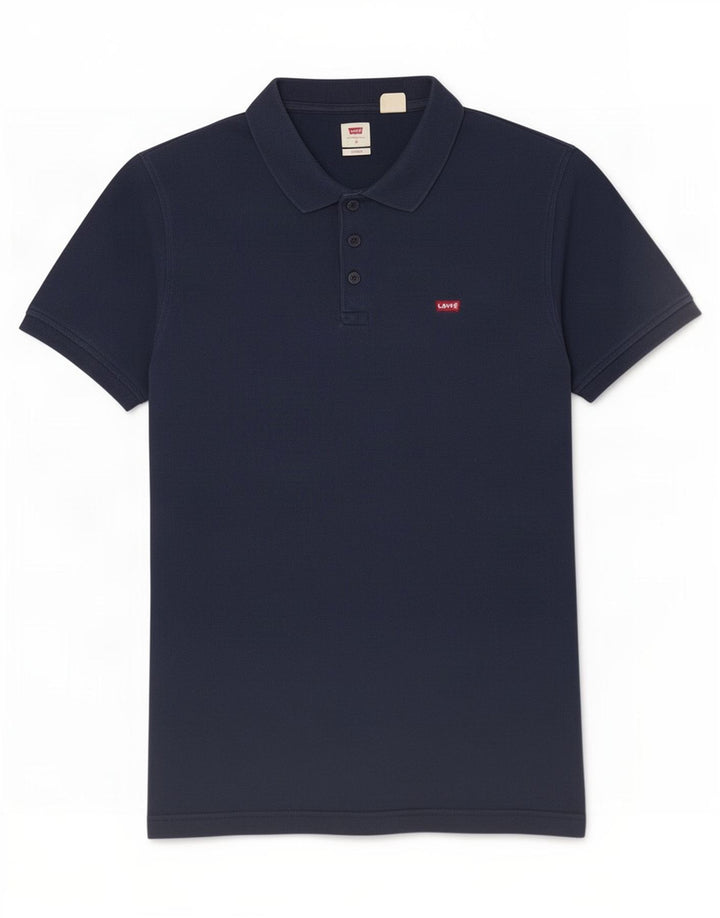 Cămașă polo standard Levi's pentru bărbați, bumbac, albastru bleumarin mediu