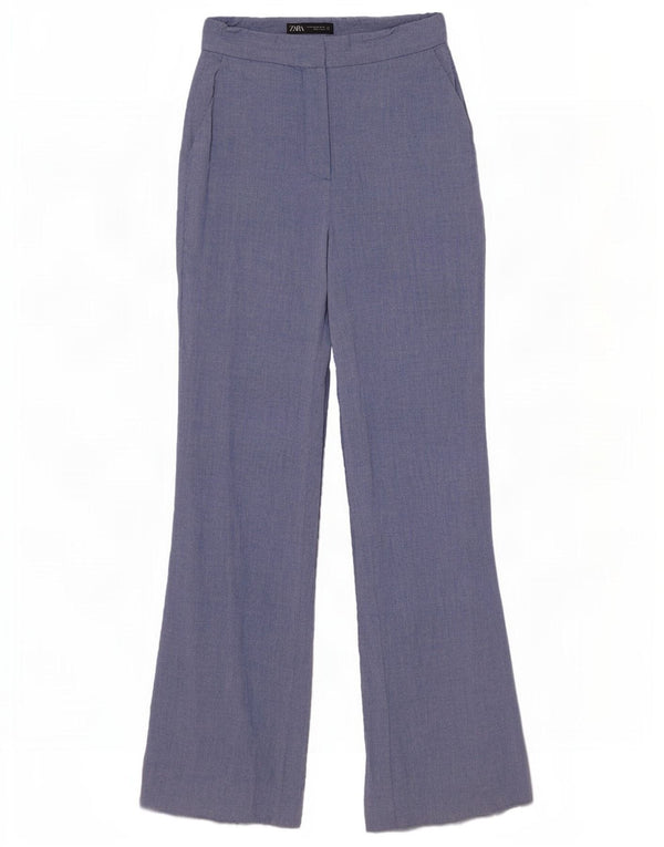 Pantaloni Chino Flare Femei Zara XS W24 L31 Albastru