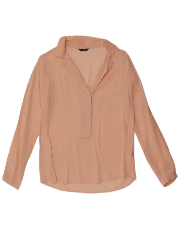 Cămașă pulover transparente Massimo Dutti pentru femei, cu croială largă, EU 36 XS, roz