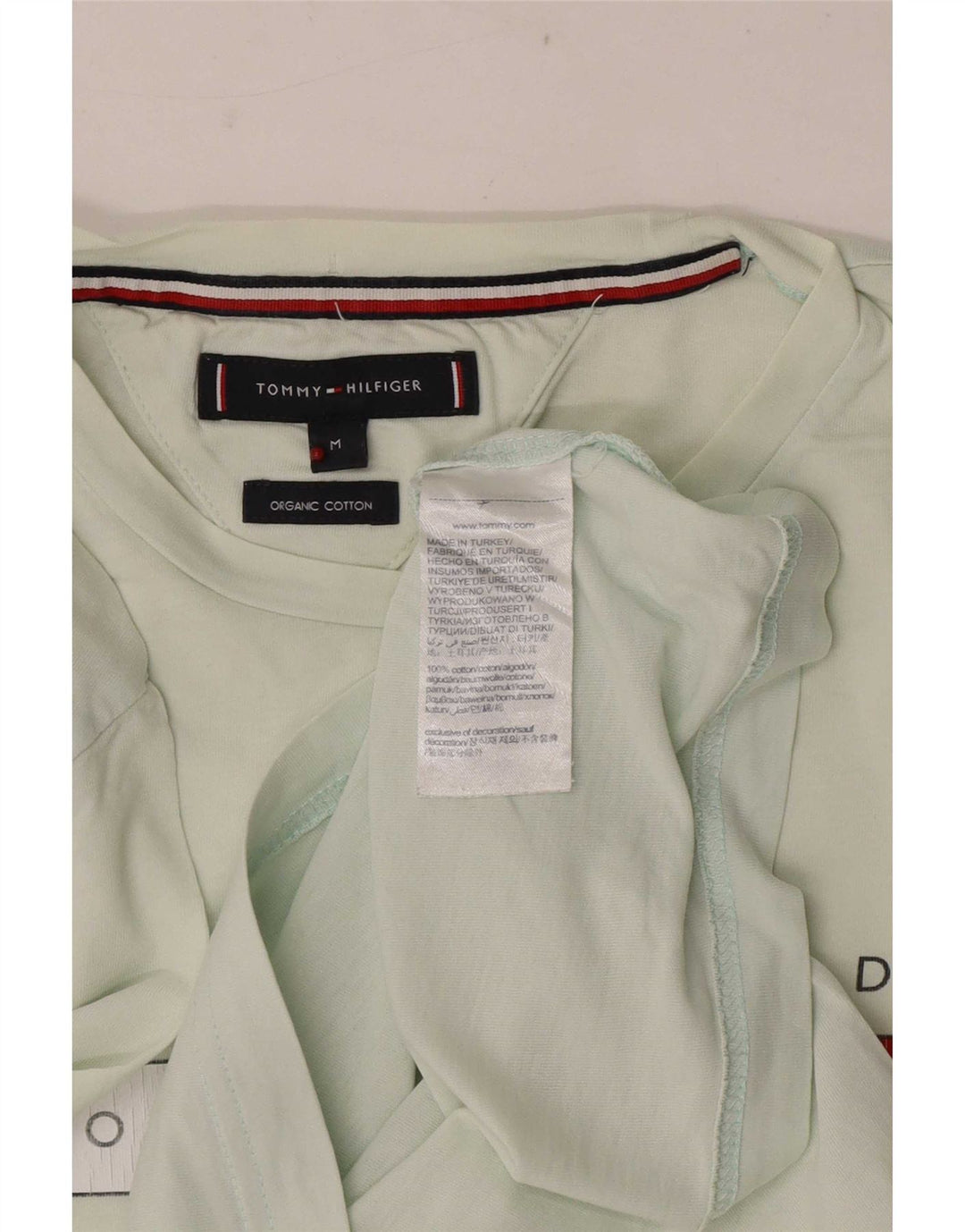 Tricou grafic Tommy Hilfiger pentru bărbați Top din bumbac verde mediu