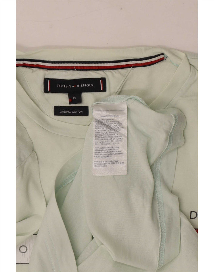 Tricou grafic Tommy Hilfiger pentru bărbați Top din bumbac verde mediu