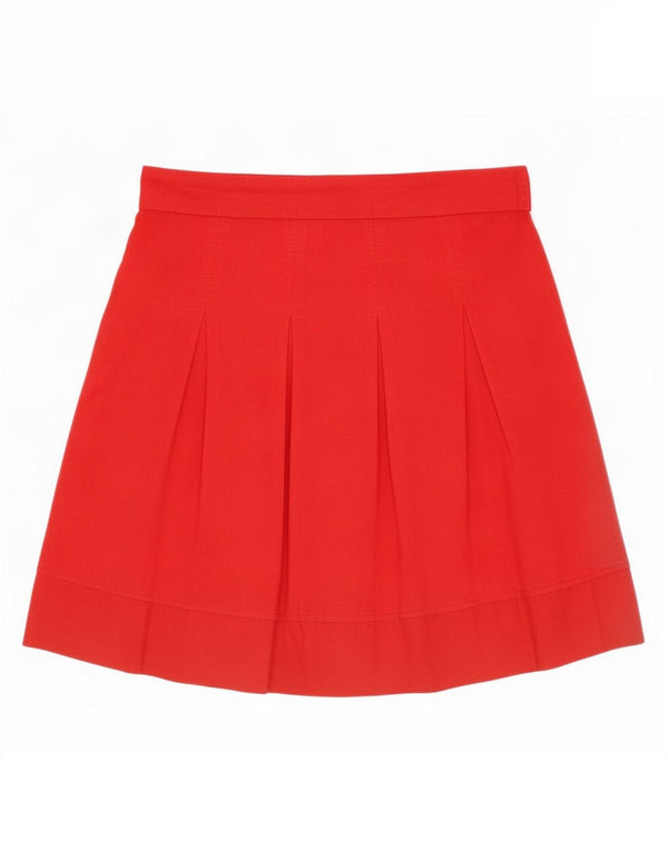 Max & Co. Mini fusta din velur pentru femei UK 12 Medium W30 Bumbac rosu