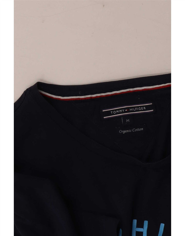 Tricou grafic pentru bărbați Tommy Hilfiger Top Mediu Bleumarin