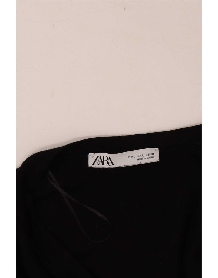Pulover cardigan pentru femei Zara UK 14 mare negru